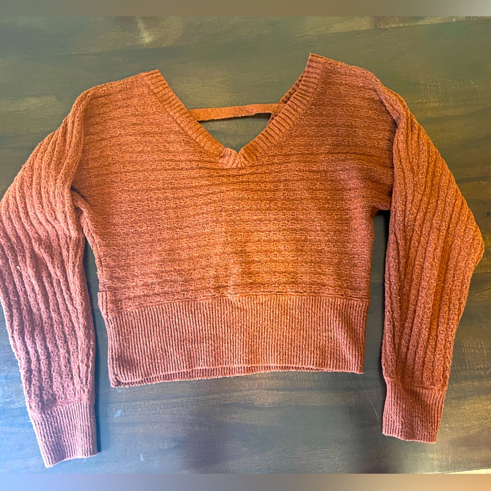 Open back sweater